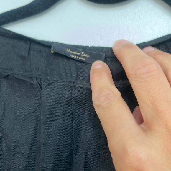 Massimo Dutti Pleated Linen Midi Dress - Picture 6 of 15